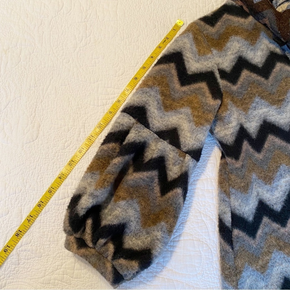 Andria Lieu Ruffle Collar Button Front Sweater Ja… - image 7